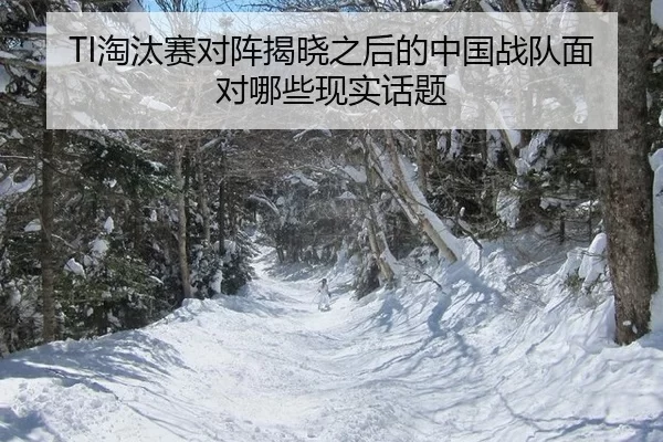 TI淘汰赛对阵揭晓之后的中国战队面对哪些现实话题